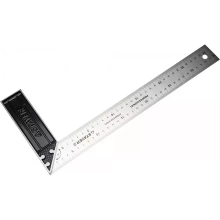Угольник STAYER &quot;PROFI&quot; столярный, гравированная шкала, нержавеющее полотно 37мм, 350мм 3431-35_z01 купить в Муравленко