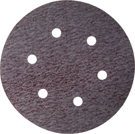 Круг шлифовальный URAGAN &quot;Универсальный с покрытием стеарата цинка&quot; на липучке, 6 отверстий, P320, 150мм, 5шт 907-43113-320-05 купить в Муравленко