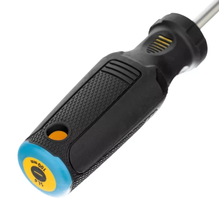 Отвертка SL6x100 мм, CrV, трехкомпонентная рукоятка Denzel 12198 купить в Муравленко