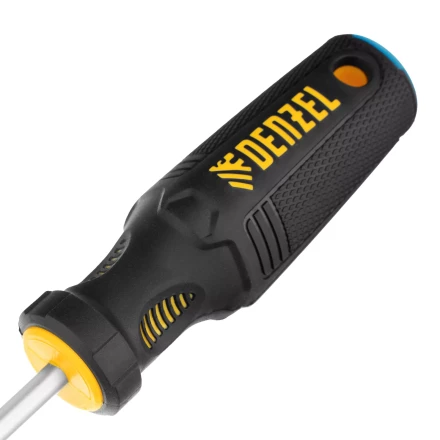 Отвертка SL6x100 мм, CrV, трехкомпонентная рукоятка Denzel 12198 купить в Муравленко