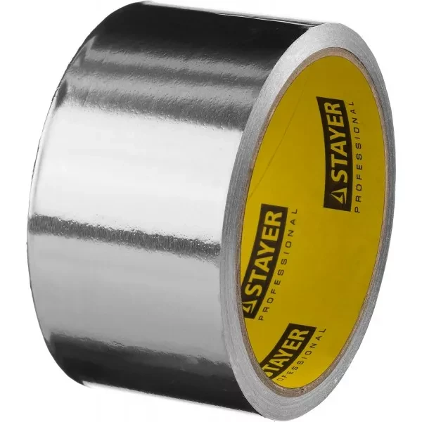 Алюминиевая лента, STAYER Professional 12268-50-10, до 120°С, 50мкм, 50мм х 10м 12268-50-10 купить в Муравленко
