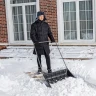 Движок для уборки снега пластиковый Сибртех, 695 х 540 х 1460 мм, стальная рукоятка, Россия 615935 купить в Муравленко