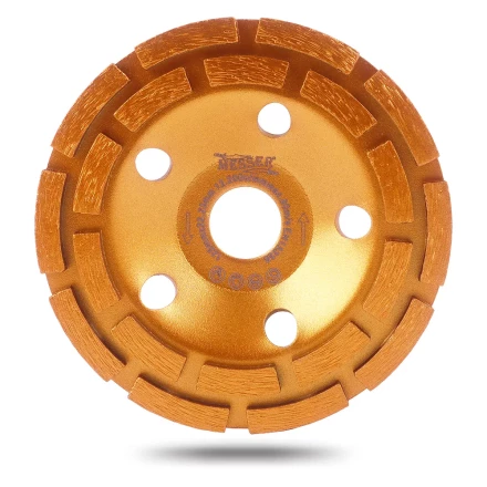 Двурядная алмазная шлифовальная чашка MESSER VZ по бетону и граниту купить в Муравленко