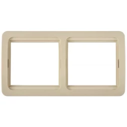 Панель СВЕТОЗАР &quot;ГАММА&quot; двойная горизонтальная, цвет бежевый SV-54146-B