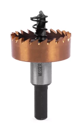 HSS-TiN коронка MESSER 32мм с центр. сверлом и толкающей пружиной для  лист. материала  до 2 мм ц/х купить в Муравленко
