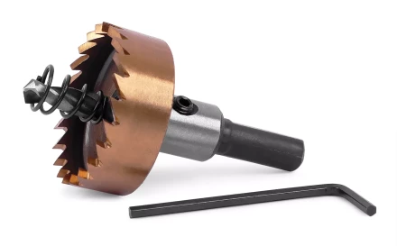 HSS-TiN коронка MESSER 32мм с центр. сверлом и толкающей пружиной для  лист. материала  до 2 мм ц/х купить в Муравленко