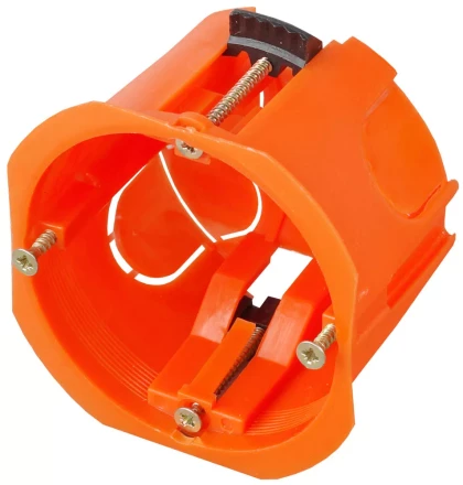 Коробка установочная СВЕТОЗАР для полых стен, макс. напряжение 400В, с пластиковыми лапками, 68х47мм SV-54913 купить в Муравленко