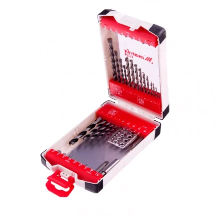 Набор сверл комбинированный сверла по металлу 1-6 мм бетону 4-8 мм дереву 3-8 мм биты 22 шт адаптер 44 предмета Pro Matrix 725644 купить в Муравленко