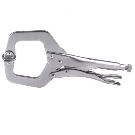 Зажим ручной увеличенный захват подвижные губки 270 мм Сибртех 18426 купить в Муравленко