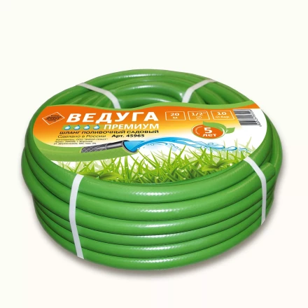 Шланг 1/2 х 20м ВЕДУГА Премиум зелёный 45965 купить в Муравленко
