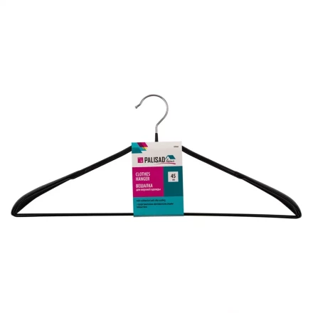 Вешалка металлическая Home Palisad 929265 для верхней одежды с прорезиненным противоскользящим покрытием 45 см купить в Муравленко
