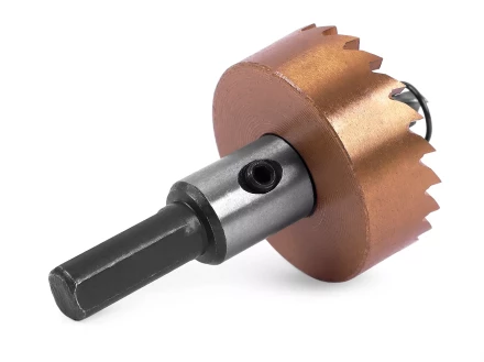 HSS-TiN коронка MESSER 35мм с центр. сверлом и толкающей пружиной для  лист. материала  до 2 мм ц/х купить в Муравленко