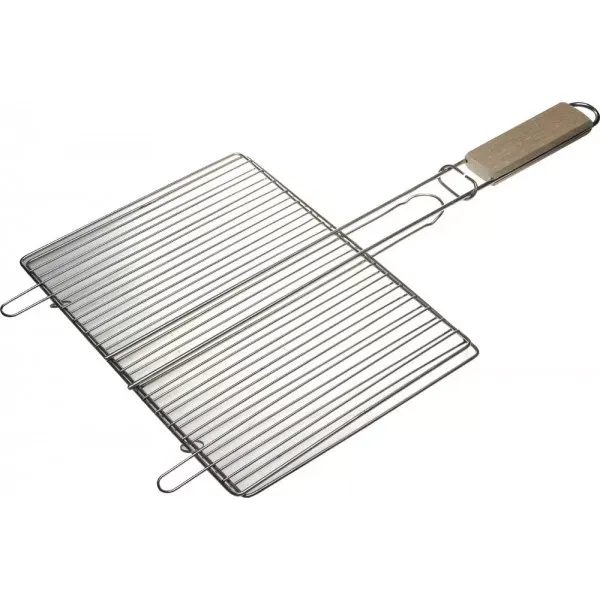 Решетка-гриль GRINDA "BARBECUE", плоская, нержавеющая сталь, 300х225мм 424733 купить в Муравленко