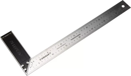Угольник STAYER &quot;PROFI&quot; столярный, гравированная шкала, нержавеющее полотно 37мм, 400мм 3431-40_z01 купить в Муравленко
