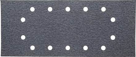 Лист шлиф. универсал. URAGAN с покрытием стеарата цинка, 14 отверстий по кругу, для ПШМ, P80, 115х280мм, 50шт 907-23104-080-50 купить в Муравленко