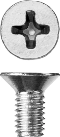 Винт ЗУБР &quot;МАСТЕР&quot; DIN 965, класс прочности 4.8, оцинкованный, M5x10мм, 5кг 303110-05-010 купить в Муравленко