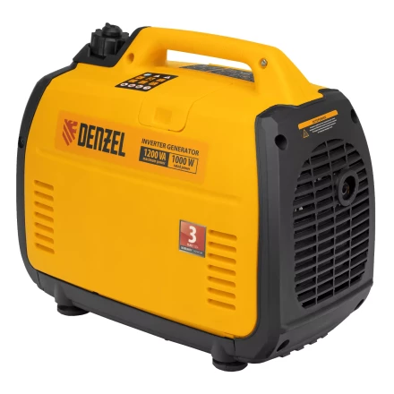 Генератор инверторный Denzel GT-1200iS, 1.2 кВт, 230 В, бак 2.4 л, закрытый корпус, ручной старт купить в Муравленко