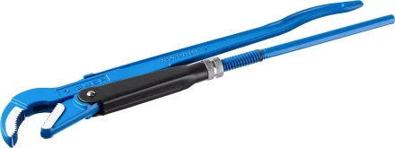 Ключ трубный рычажный ЗУБР &quot;ПРОФЕССИОНАЛ&quot;, изогнутые губки, цельнокованый, Сr-V, № 3,  2&quot; 27337-3_z01 купить в Муравленко