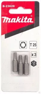 Биты Makita Тоrх Т25 25мм 3шт (B-23628) купить в Муравленко