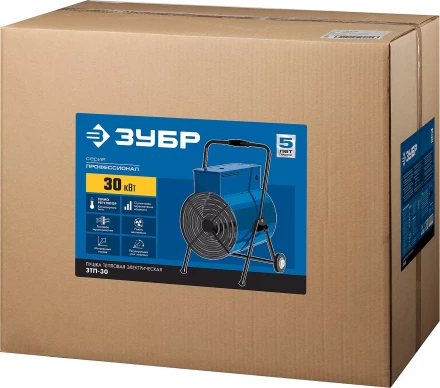 Пушка тепловая круглый корпус ЗТП-30 серия ПРОФЕССИОНАЛ купить в Муравленко