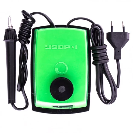 Электроприбор для выжигания по дереву &quot;Узор 1&quot; с подставкой запасная игла 5 проекций Сибртех. 91304 купить в Муравленко