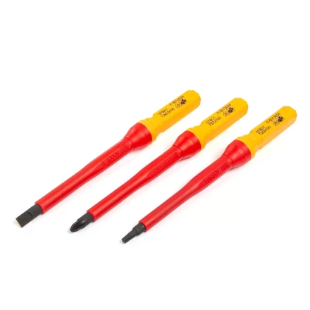 Диэлектрическая Т-образная отвертка КВТ VDE НИО-4412-Т со сменными битами, 12 шт. (87128) купить в Муравленко