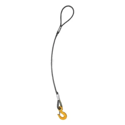 Строп канатный одноветвевой 1СК 0.5 т L=6.5 м с кч din 0.75 т канат din опрессовка купить в Муравленко