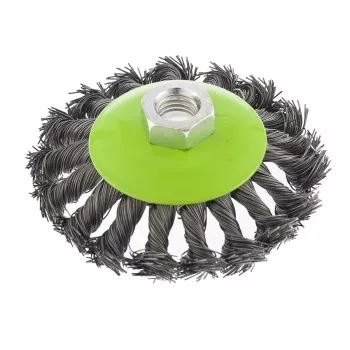 Щетка для УШМ 100 мм М14 &quot;тарелка&quot; крученая металлическая проволока СИБРТЕХ 746097 купить в Муравленко