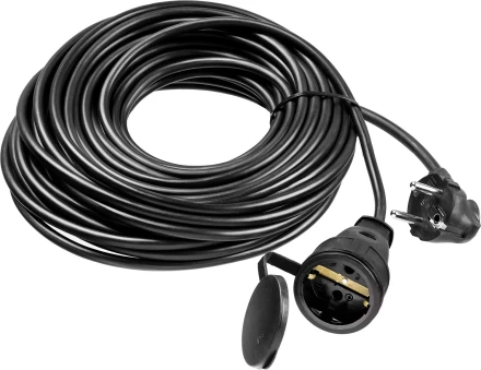 ЗУБР КГ-325-Ш, КГ, 3 х 2.5 мм2, 20 м, IP44, 4000 Вт, силовой удлинитель-шнур, Профессионал (55017-20) купить в Муравленко