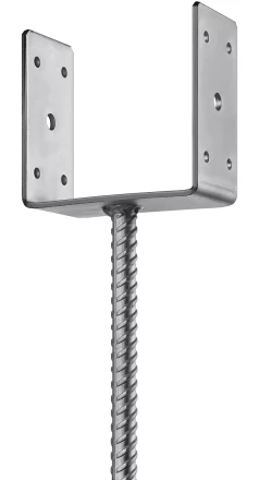 ЗУБР ОС-U, 121 x 120 x 60 мм, U-образное основание столба (310286-120) купить в Муравленко