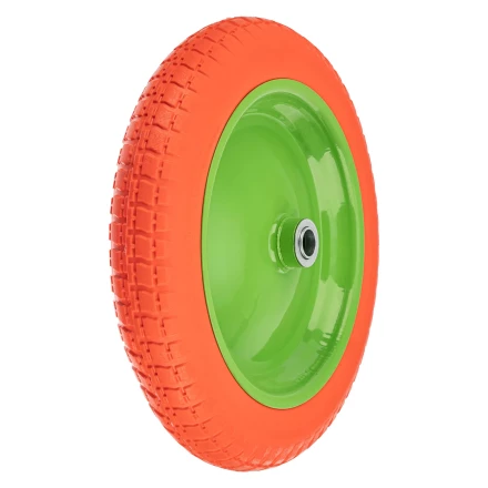 Колесо полиуретановое Сибртех 3.00-8, длина оси 90 мм, подшипник 20 мм, 689765 купить в Муравленко