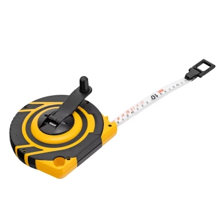 Рулетка геодезическая Denzel 20 м х 15 мм, закрытый корпус, фиберглассовая лента, 31290 купить в Муравленко