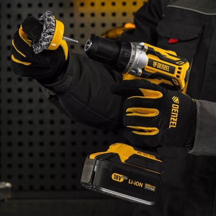 Щетка для дрели Denzel, 65 мм, Чашка, со шпилькой, нержавеющая крученая проволока 744643 купить в Муравленко