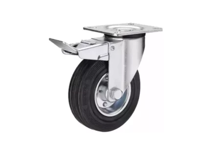 Колесо поворотное усиленное резина SRCB 97 80 мм с тормозом 1027194 купить в Муравленко