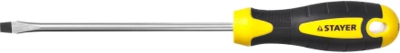 Отвертка STAYER &quot;MASTER&quot; &quot;ТECHNO&quot;, двухкомпонентная рукоятка, магнитный наконечник, Cr-V, SL6,0x150мм 2507-06-15_z02 купить в Муравленко