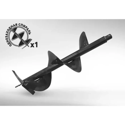 Шнек для грунта D 250мм d посадки 20 мм длина 800мм GDB-250 CARVER купить в Муравленко