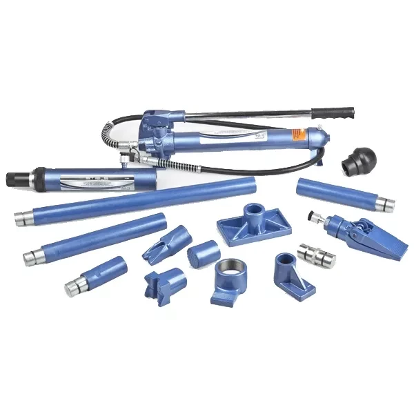 Растяжка гидравлическая 10 т 16 предметов 7 сменных насадок в пластиковом кейсе на колесах Stels артикул 51356 купить в Муравленко