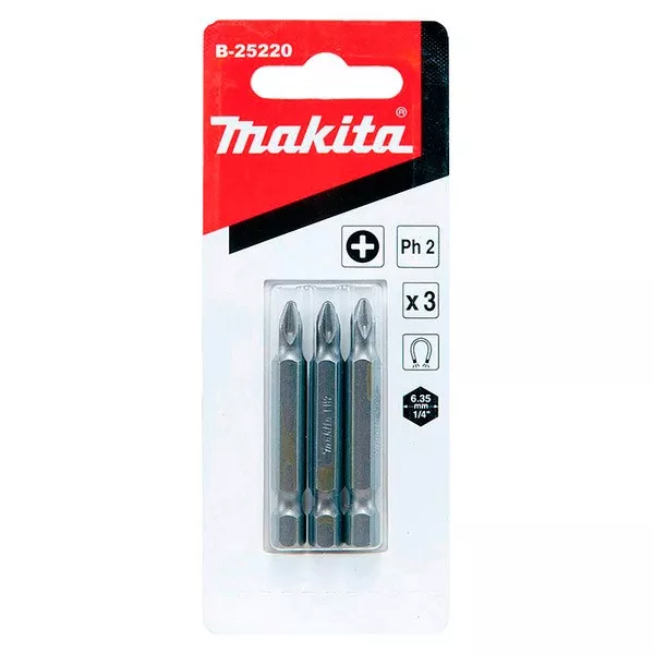 Биты Makita PH2 50мм 3шт (B-25220) купить в Муравленко