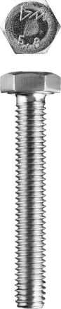 Болт ЗУБР &quot;МАСТЕР&quot; с шестигранной головкой, ГОСТ 7798-70, класс прочности 5.8, оцинкованный, M20x160мм, 5кг 303080-20-160 купить в Муравленко