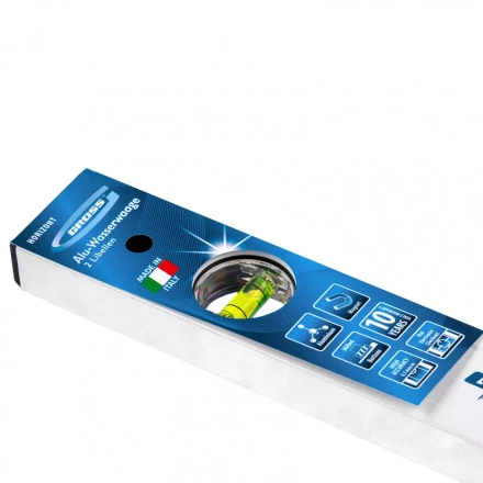 Уровень алюминиевый 400 мм фрезерованный 2 глазка магнитный Gross 33670 купить в Муравленко