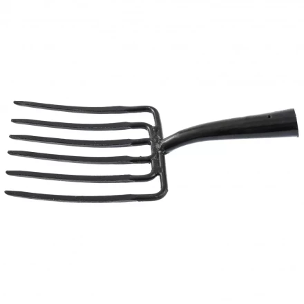 Вилы копальные шестирогие 195 х 220 мм удлиненная тулейка без черенка Россия 63839 купить в Муравленко