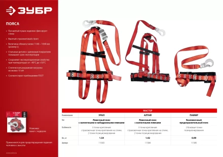 Пояс лямочный со стропом серия Без серии купить в Муравленко