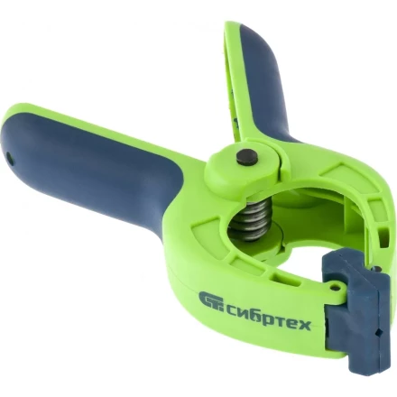 Струбцина клещеобразная 1-5/8 пластиковый корпус двухкомпонентные рукоятки усиленная пружина 42 мм Сибртех 20784 купить в Муравленко