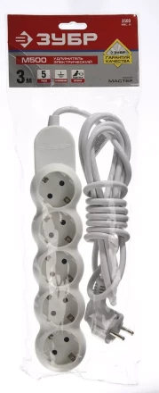 Удлинители электрические М500 5 гнезд серия МАСТЕР купить в Муравленко