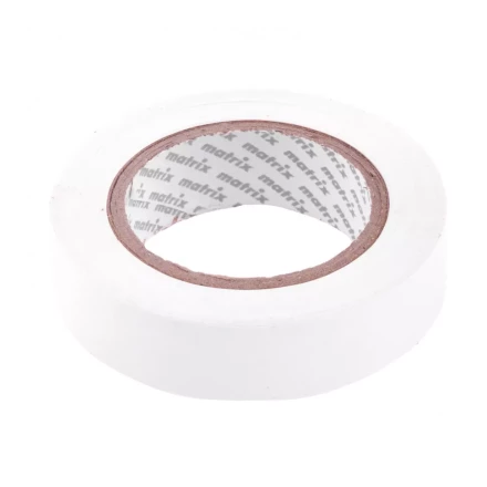 Изолента ПВХ 15 мм х 10 м белая 150 мкм Matrix 88775 купить в Муравленко