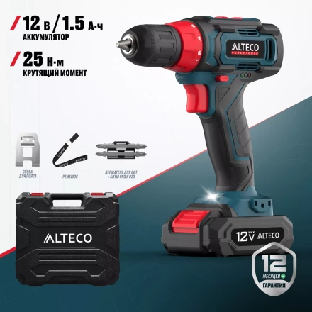 Аккумуляторная дрель-шуруповерт ALTECO CD 12-25 71388 купить в Муравленко