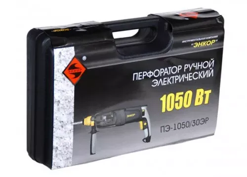 Перфоратор ЭНКОР ПЭ-1050/30 ЭР 3реж.,кейс  1/2 50119 купить в Муравленко