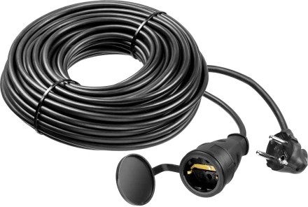ЗУБР КГ-325-Ш, КГ, 3 х 2.5 мм2, 30 м, IP44, 4000 Вт, силовой удлинитель-шнур, Профессионал (55017-30) купить в Муравленко