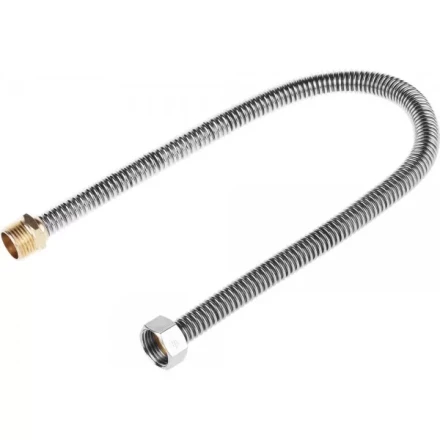 Подводка ЗУБР &quot;ЭКСПЕРТ&quot; сильфонная из нержавеющей стали, для воды, г/ш  (гайка-штуцер), 1/2&quot;, 0,5м 51011-G/S-050 купить в Муравленко