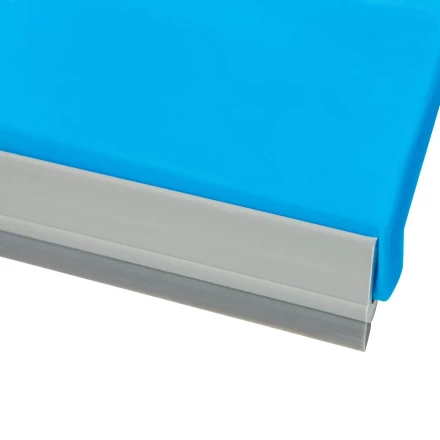 Набор: совок с кромкой 330 x 225 мм и щетка-сметка 285 мм, голубой, Home Palisad 933105 купить в Муравленко